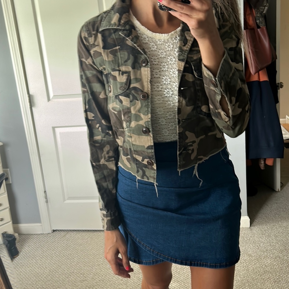 Crop Camo Jacket